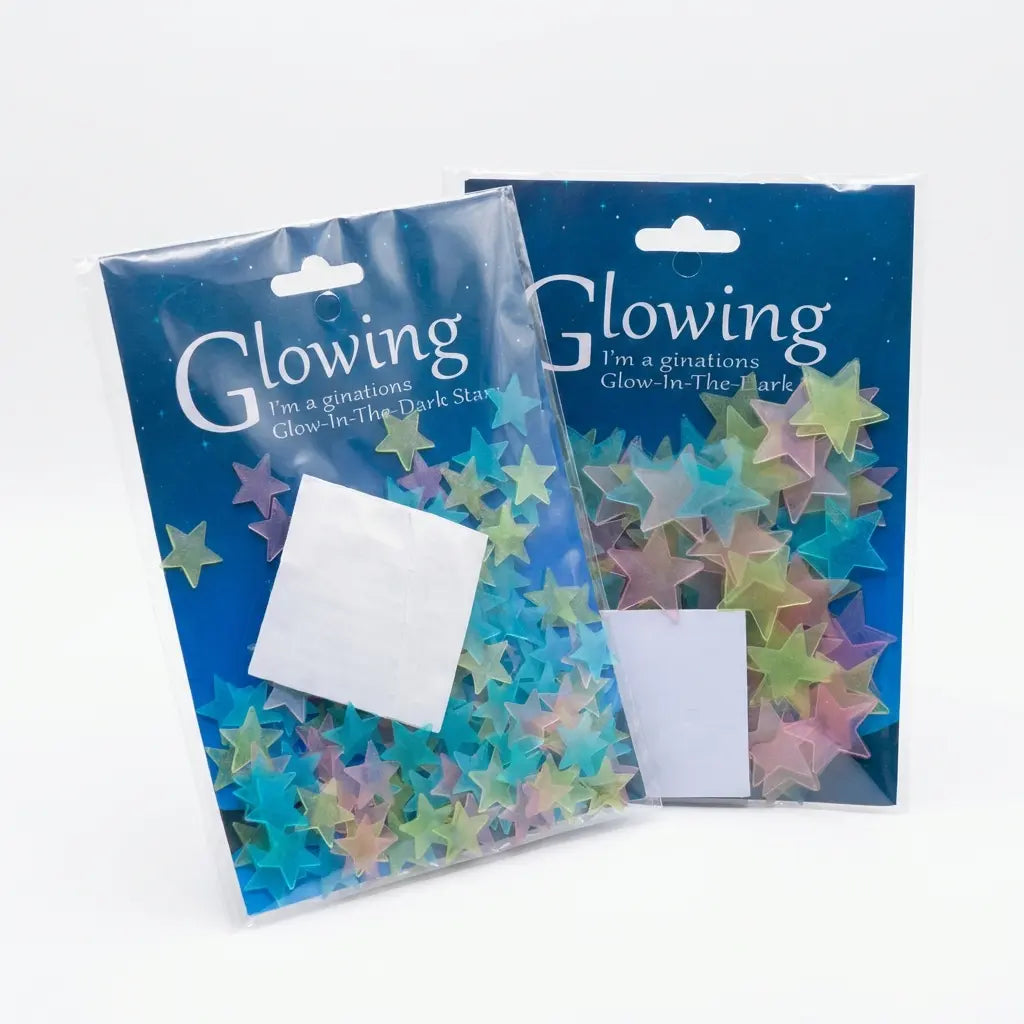 100/200/300 Glow in the Dark Stars Stickers Mixed Color Luminous Fluorescent Reusable Plastic Wall Stickers Ceiling Stars Decal Space Galaxy Night Sky Bedroom Ceiling Decor Kids Room Nursery Home Decor