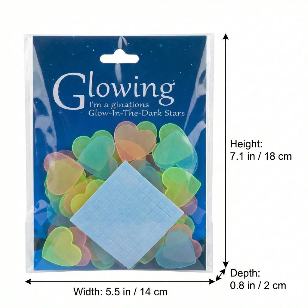 100/200/300 Glow in the Dark Stars Stickers Mixed Color Luminous Fluorescent Reusable Plastic Wall Stickers Ceiling Stars Decal Space Galaxy Night Sky Bedroom Ceiling Decor Kids Room Nursery Home Decor